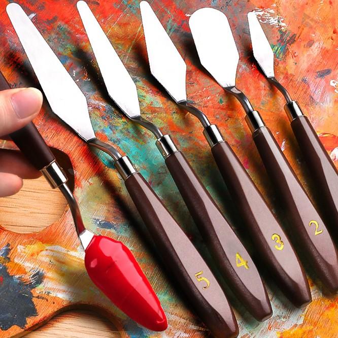 SALE パレットナイフ 7本セット 油絵 ペインティングナイフ アート 美術