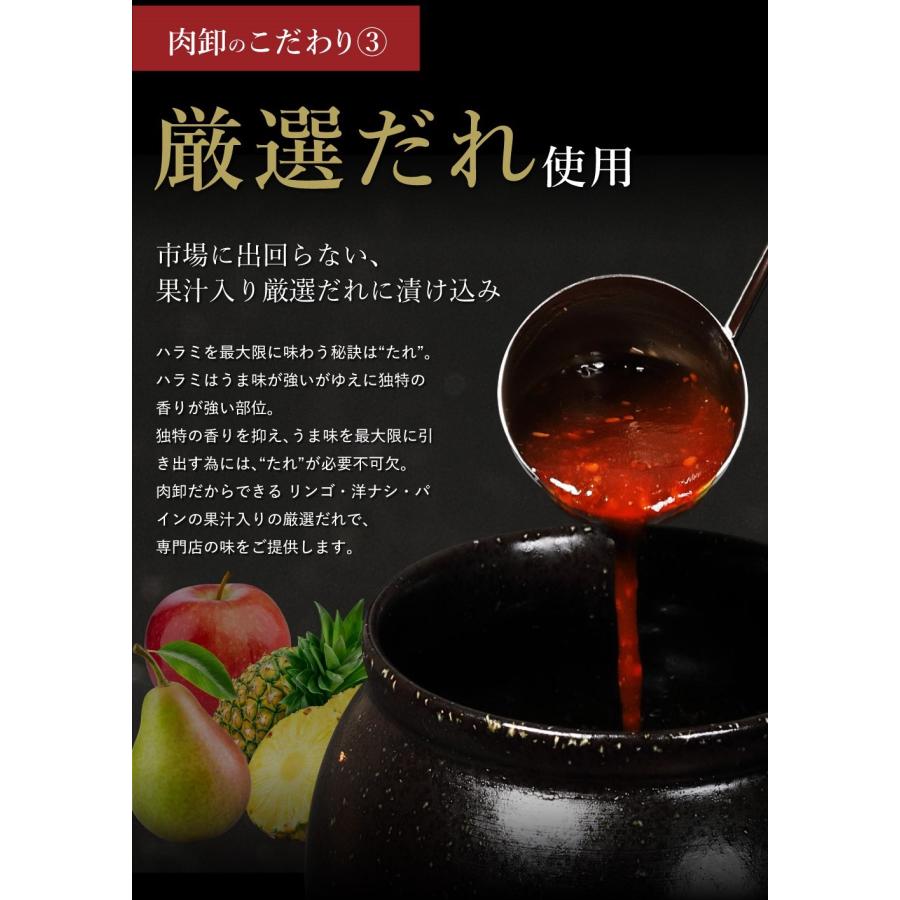 メガ盛り ハラミ サガリ 最大1kg 焼肉セット 焼肉 焼き肉 牛肉 肉 お肉 訳あり 送料無料 bbq バーベキュー 冷凍 お取り寄せ グルメ 父の日 ギフト 食品 食べ物｜geki-niku｜10