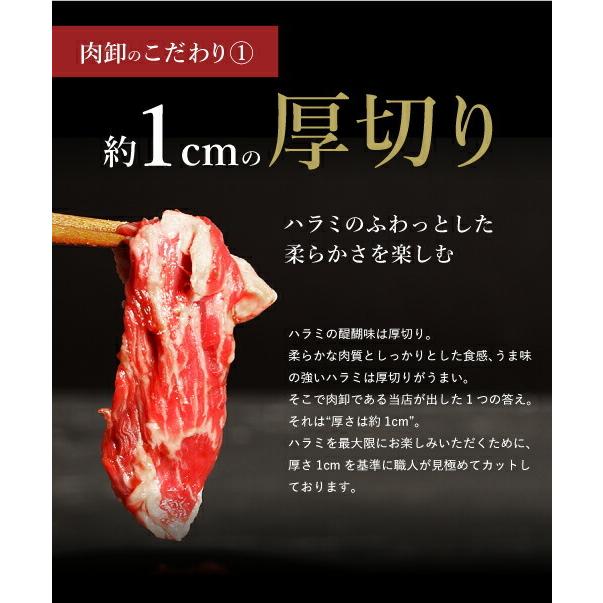 ハラミ 訳あり 肉  焼肉 焼き肉 はらみ バーベキュー お取り寄せ グルメ 父の日 ギフト 食品 ポイント消化 牛肉 タレ漬け 味付き はらみ 500g｜geki-niku｜07