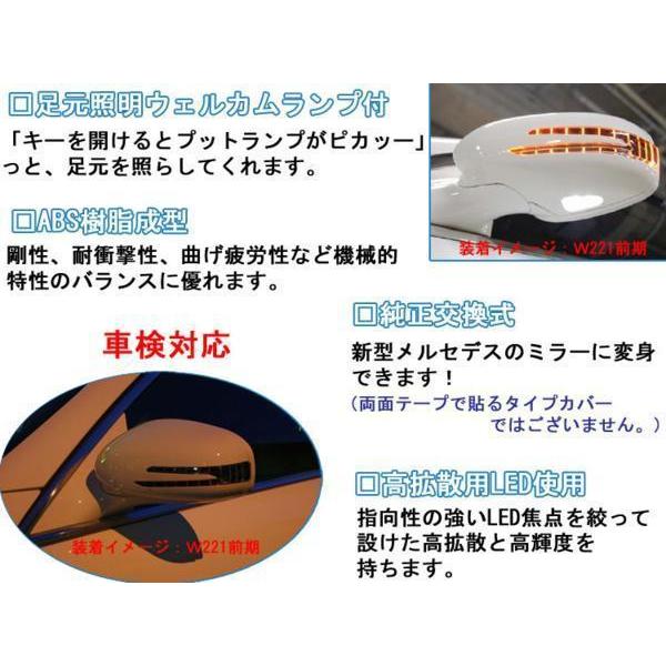 LEDウインカー ミラーカバー/交換式 ベンツ SLクラス R230/前期【未 