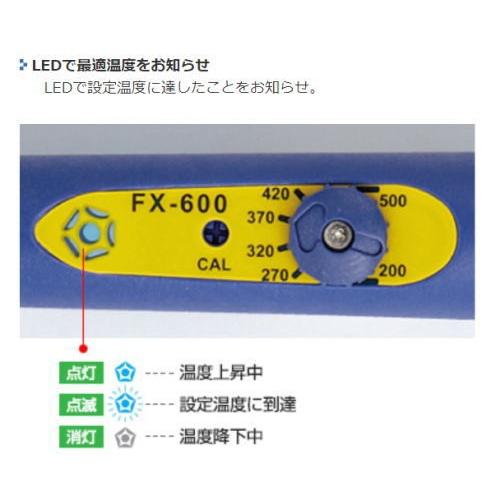 白光株式会社 Hakko Fx600 02 温度調整付き はんだこて セラミックヒータータイプ 三共取り寄せ カー用品のwebいち店 通販 Paypayモール