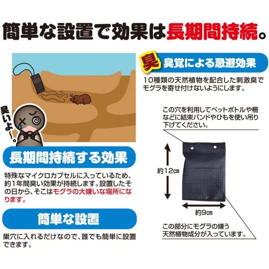 撃退モグラ激臭シート 30個入 激辛臭が約２倍の強力タイプ 効果は驚きの１年間！ 撃退モグラ激臭シート 30個入 もぐら対策 激辛臭が約2倍の強力
