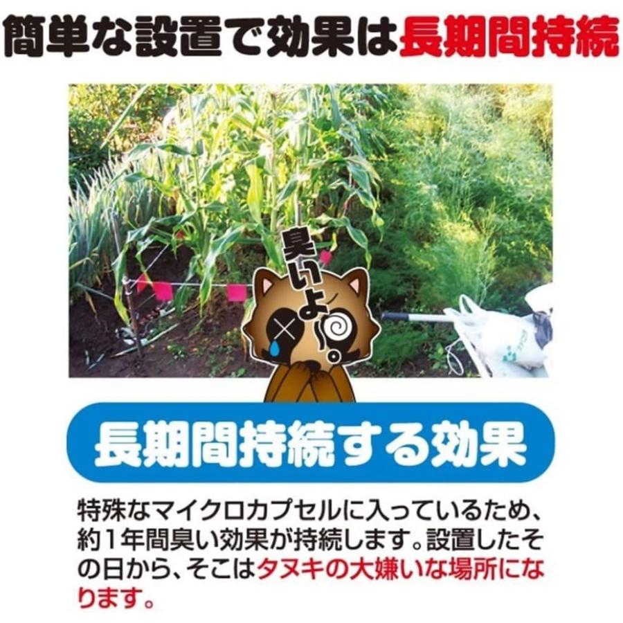 撃退タヌキ激臭シート 30個入 たぬき対策 激辛臭が約2倍の強力