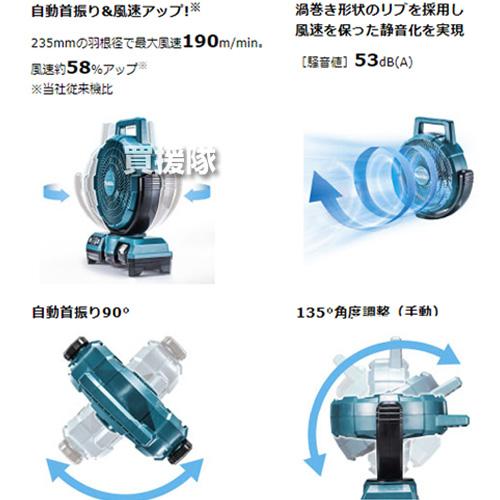 Makita 充電式ファン CF202DZW 白 マキタ 10.8V充電式ファン 白 CF202DZWの通販｜産業扇・空調機器｜充電