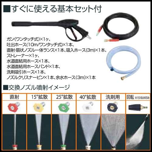 工進（KOSHIN） エンジン式高圧洗浄機 15mpa 車輪付タイプ JCE-1510UK