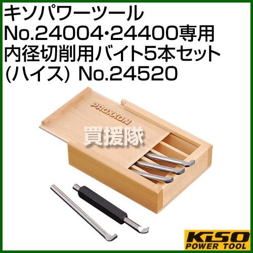 キソパワーツール No.24004・24400専用内径切削用バイト5本セット ハイス No.24520｜gekitaitai