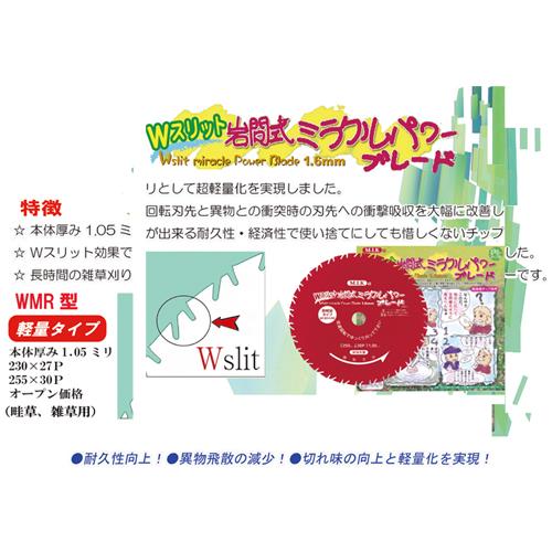 日光製作所 ミラクルパワーブレードWスリット10インチ WMR型 : ヒラキ
