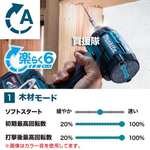 マキタ（makita） 純正 40Vmax 充電式 インパクトドライバ 黒