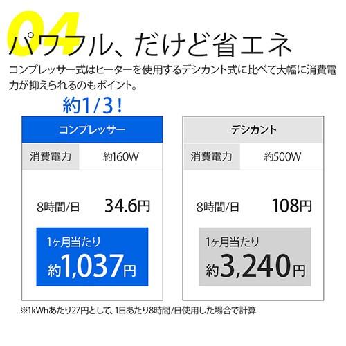 VERSOS（ベルソス） 除湿機 コンプレッサー式 パワフル : ヒラキ