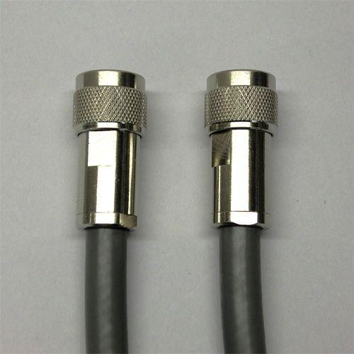 8D2V(8D-2V) 15m 両端NP接栓付 固定局用ケーブル 関西通信電線 50Ω 無線用 同軸ケーブル 灰色 1本 8d2v 8d-2v K82-15WN