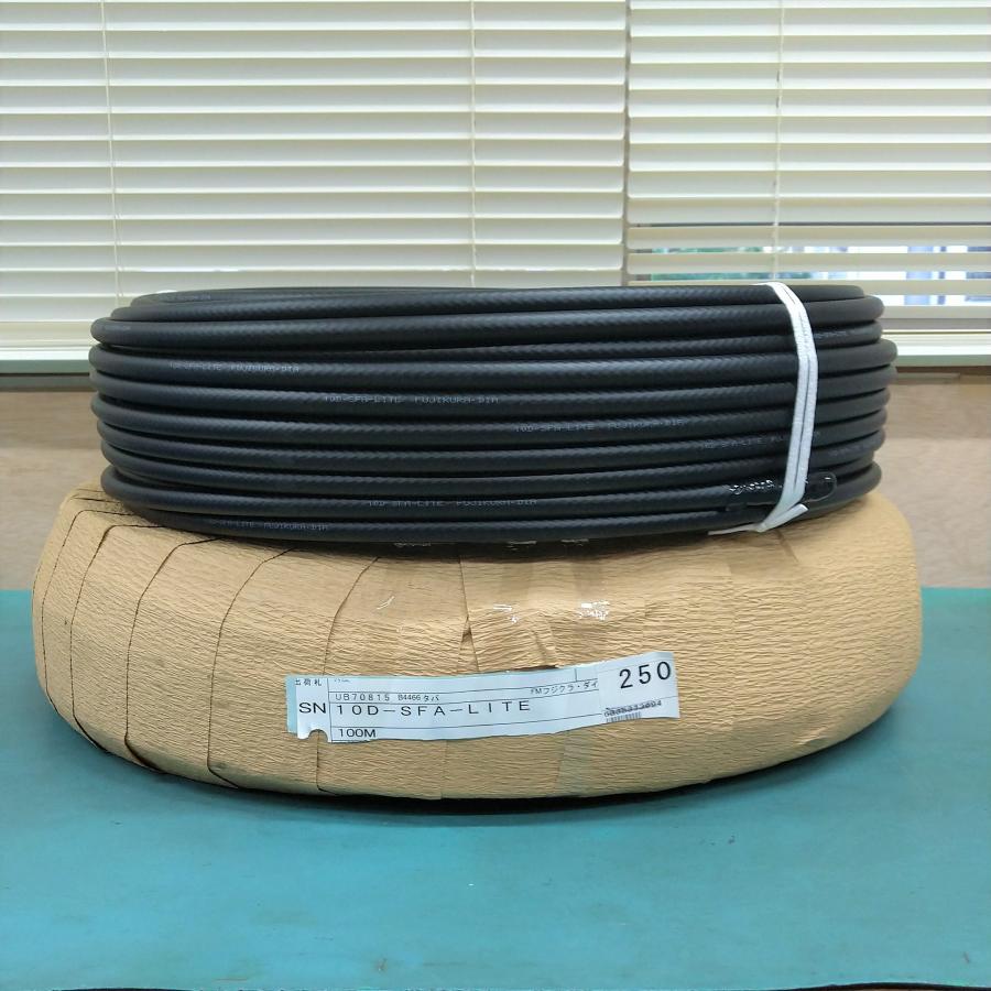 フジクラ 10D-SFA 約50m 両端Nコネ　新品同様 フジクラ 10DSFA(10D-SFA)-LITE 40m 50Ω 無線用 同軸ケーブル 黒色 1