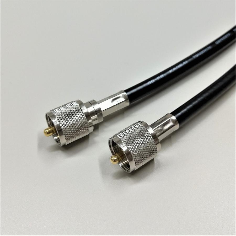 5D-FB 30m MP-MP接栓付(片端脱着式) 固定局用ケーブル 関西通信電線 無線用 黒色 1本 5dfb 5d-fb K5F-30MM｜gekiyasu-cable｜02