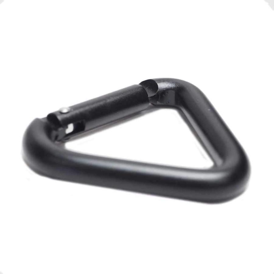 三角 カラビナ ブラック (4個セット) トライアングルカラビナ
