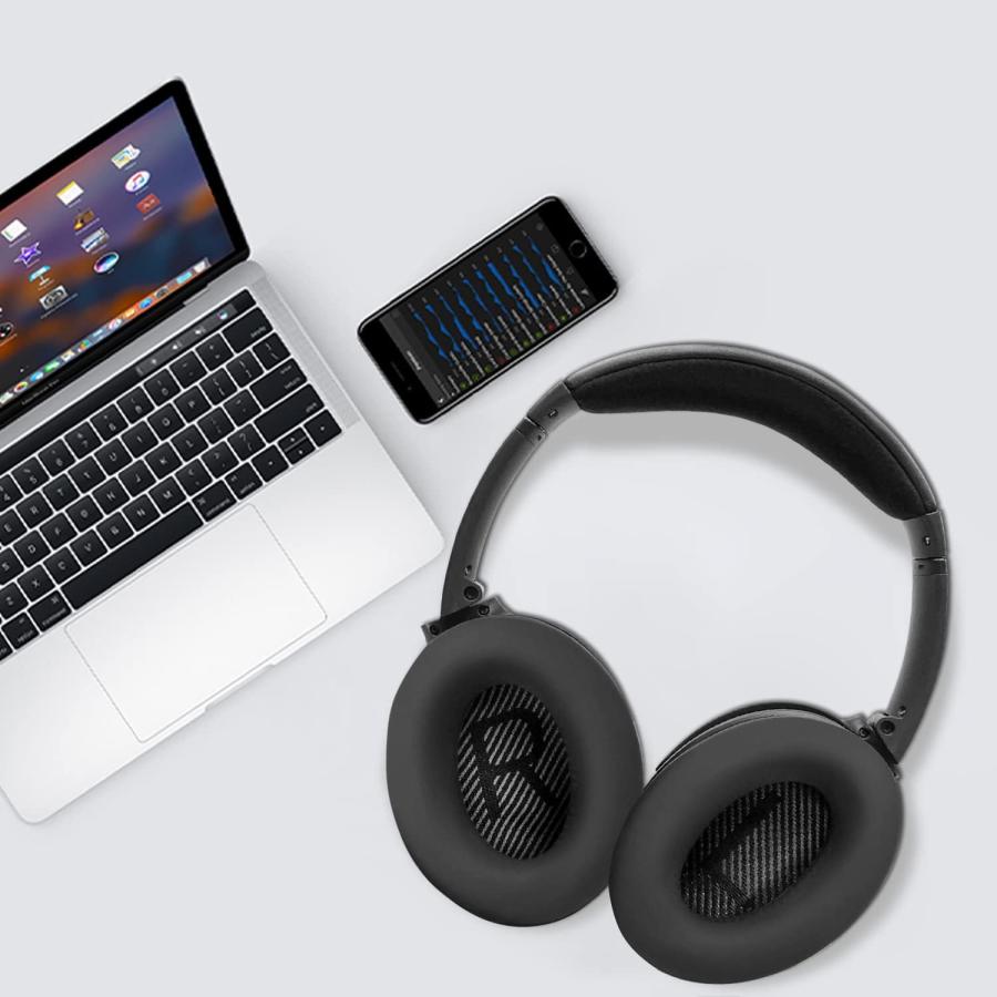イヤーパッド グレー ボーズ QC35 QC15 QC25 QC2 交換 BOSE 148ZA