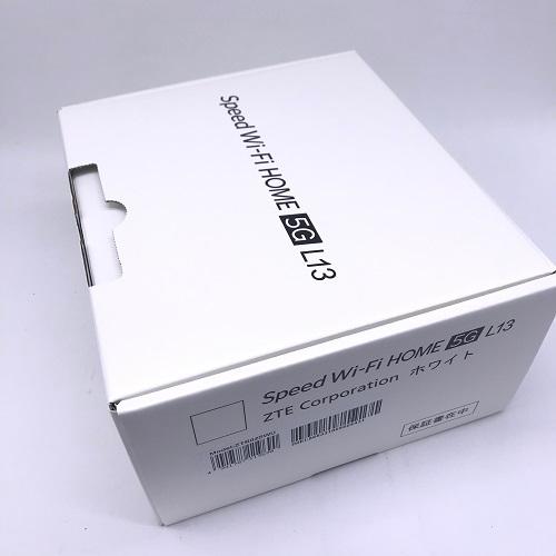 Speed Wi-Fi HOME 5G L13 ZTR02 ホワイト ホームルーター 214AM : 5050