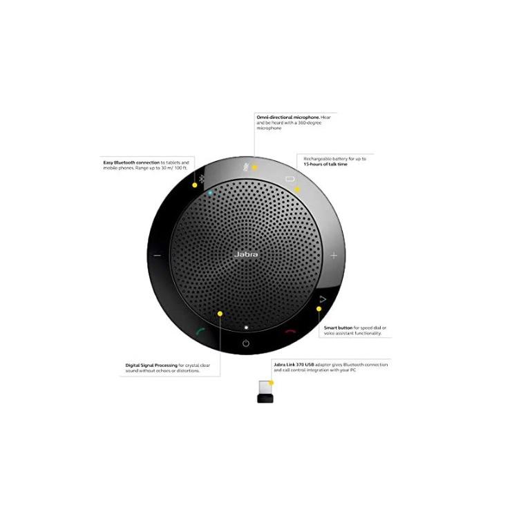 JABRA スピーカーフォン USB・Bluetooth接続対応 USBドングル付 JABRA SPEAK 510+ MS 7510-309 / 25AM｜gekiyasu-mart｜06