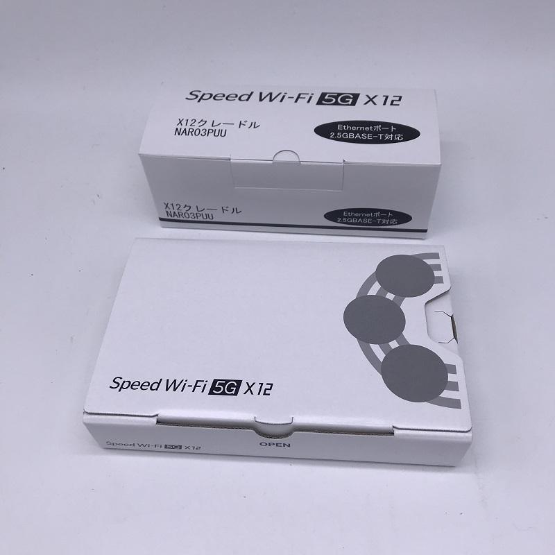 WiMAX Speed Wi-Fi 5G X12 NAR03 シャドーブラック 本体 X12クレードル