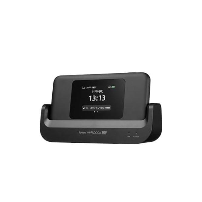 Speed Wi-Fi DOCK 5G 01 ブラック CPS01SKU 402AM3_1