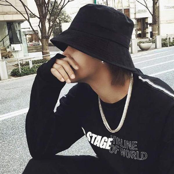 バケットハット大きいサイズ ビッグ 特大 帽子メンズ リバーシブル無地