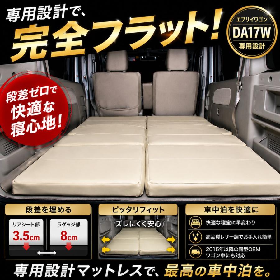 エブリイワゴン DA17W スクラム NV100 2015年 折り畳み式 マットレス