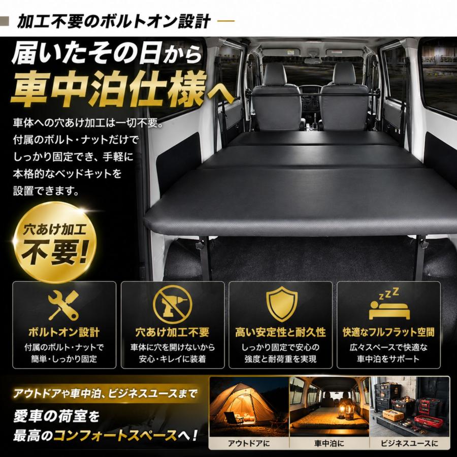 タウンエース S402M S403M グランマックス ベッドキット 車中泊 マット
