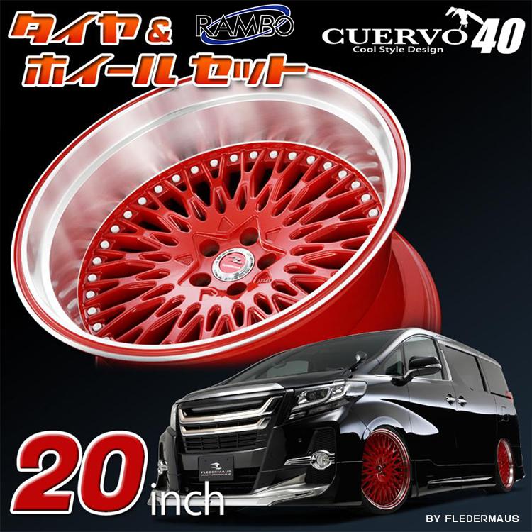 Fledermaus フレーダーマウス Cuervo40 クエルボ40 x9 0j 35 タイヤホイールセット Cuervo40 Alphard カー用品の Garapagos 通販 Yahoo ショッピング