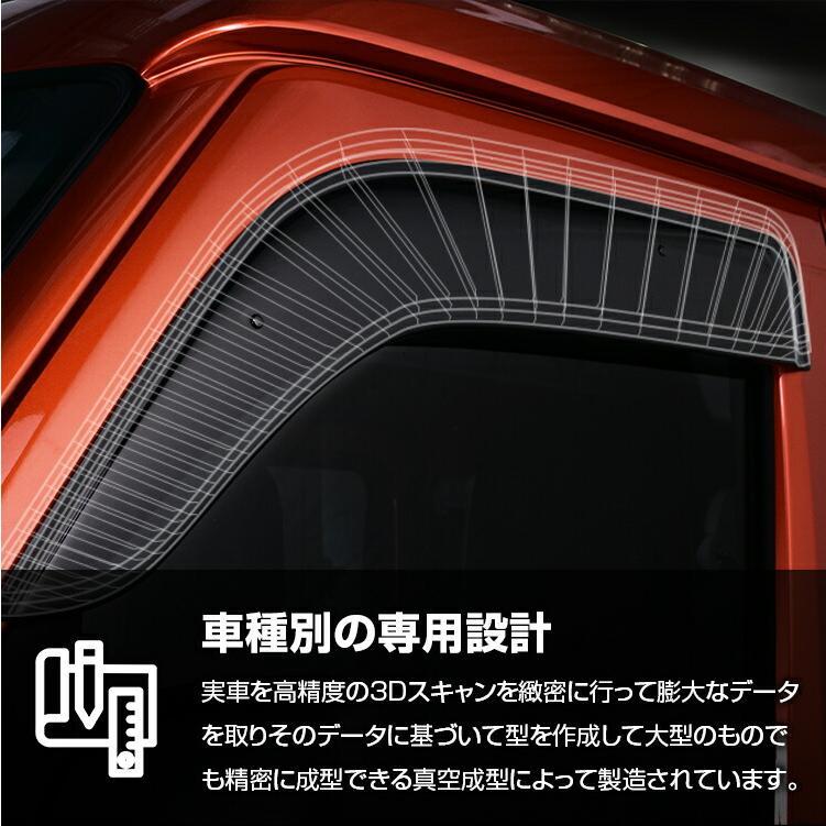 ステップワゴン RP6 RP7 RP8 ドアバイザー 雨よけ 換気 金具付 両面
