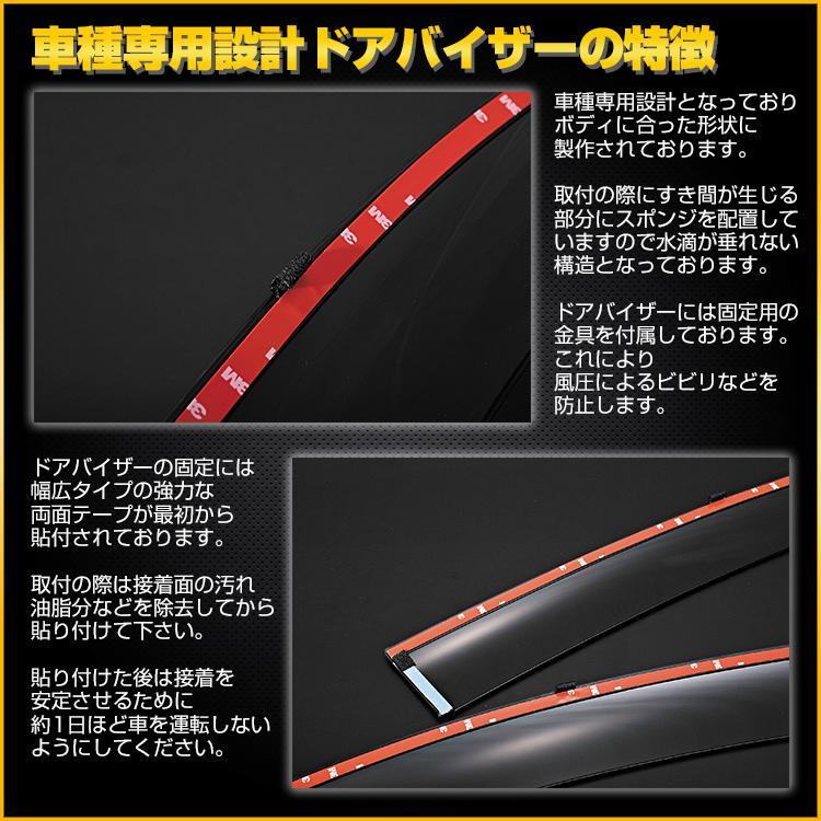 ステップワゴン RP6 RP7 RP8 ドアバイザー 雨よけ 換気 金具付 両面