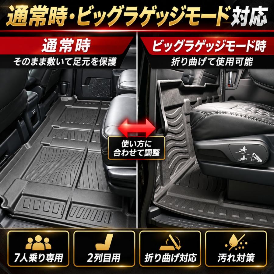 ヴォクシー ノア エスクァイア 80系 フロアマット 2列目用 セカンド