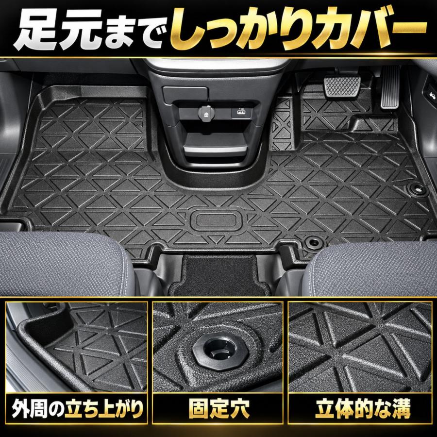 ステップワゴン RP6 RP7 フロアマット 3D ラバーマット ガソリン車用 1