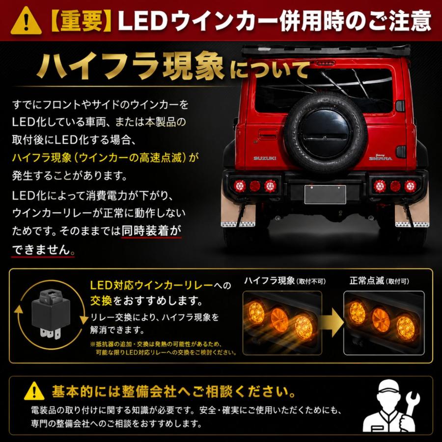 ジムニーJB64 シエラJB74 ノマドJC74 テールランプ 丸型 LED 3連