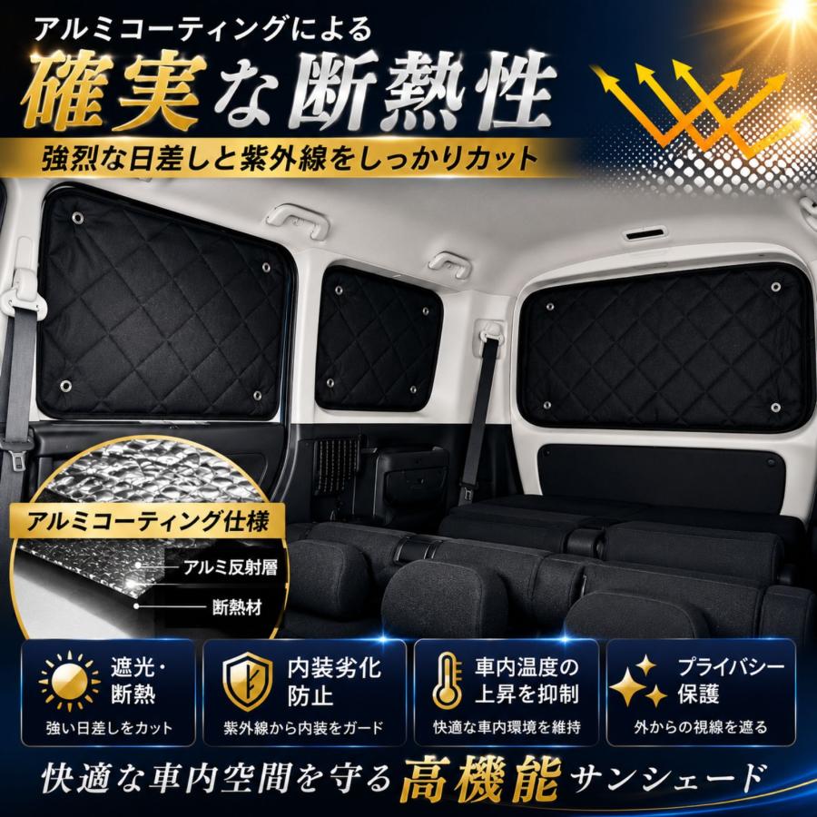キャラバン NV350 E26 2012年 サンシェード 車中泊 1台分 8P フル