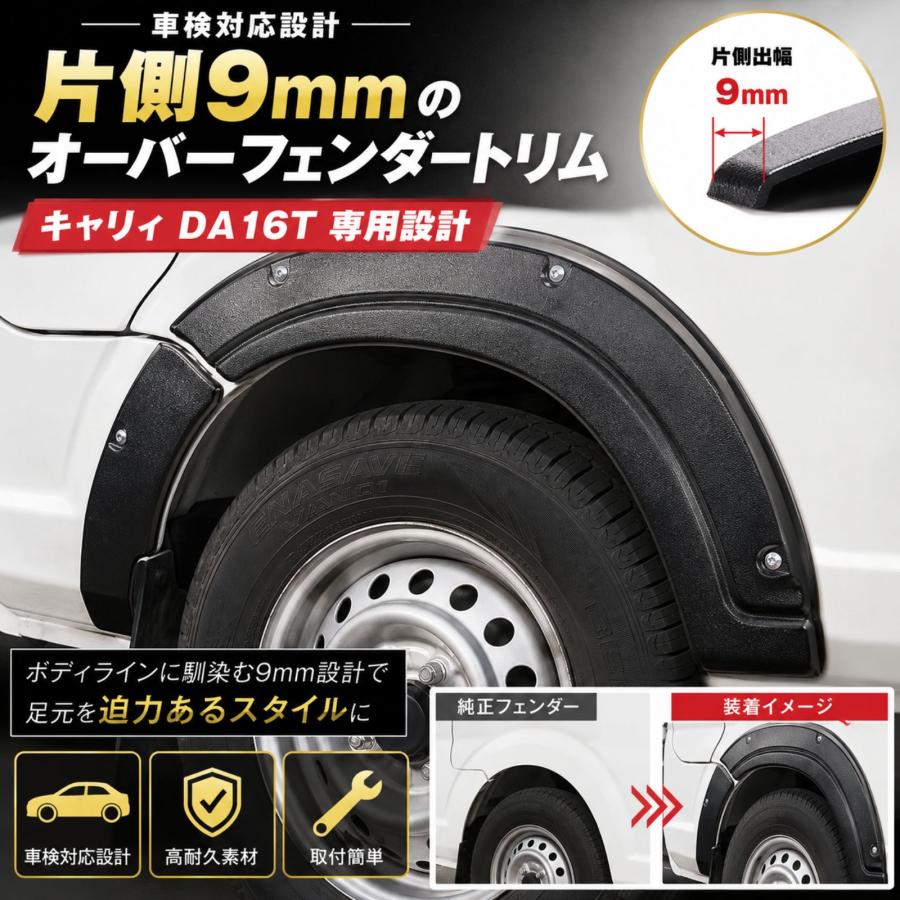 キャリィ スーパーキャリィ DA16T H25.8〜 オーバーフェンダートリム