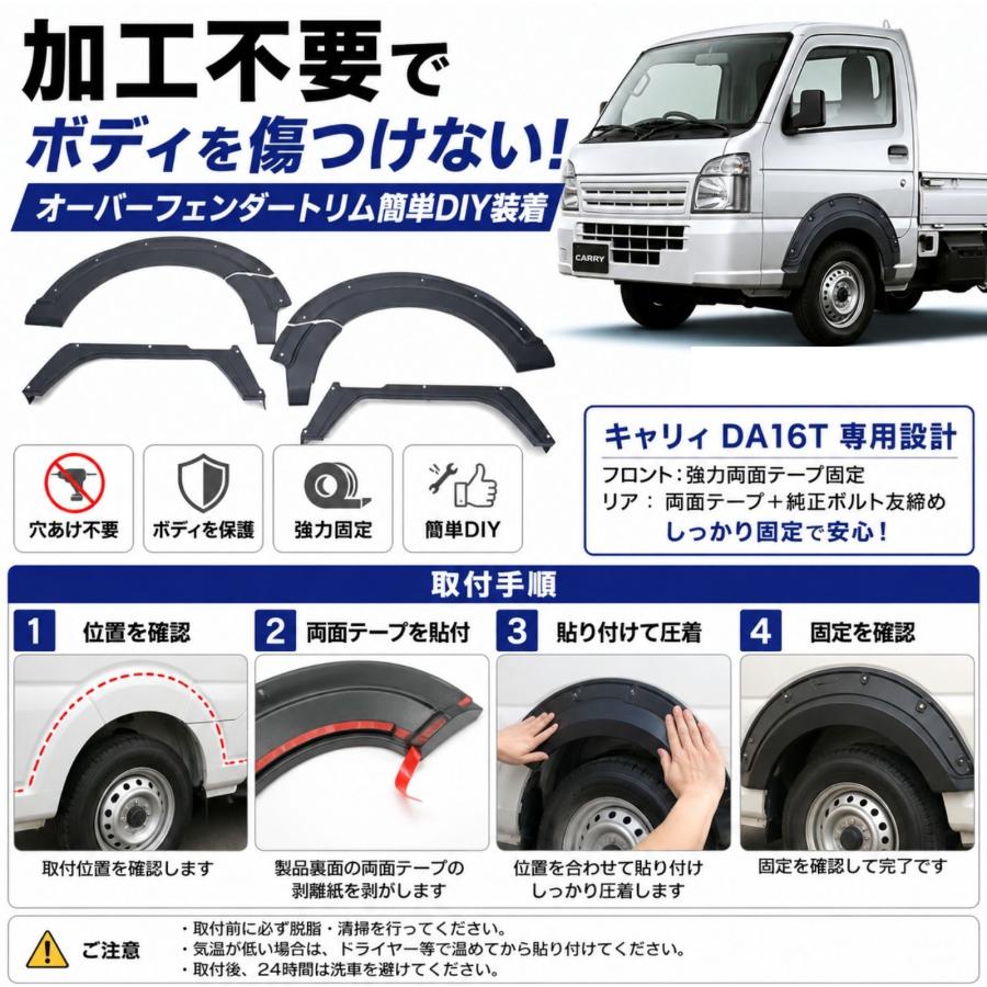 キャリィ スーパーキャリィ DA16T H25.8〜 オーバーフェンダートリム
