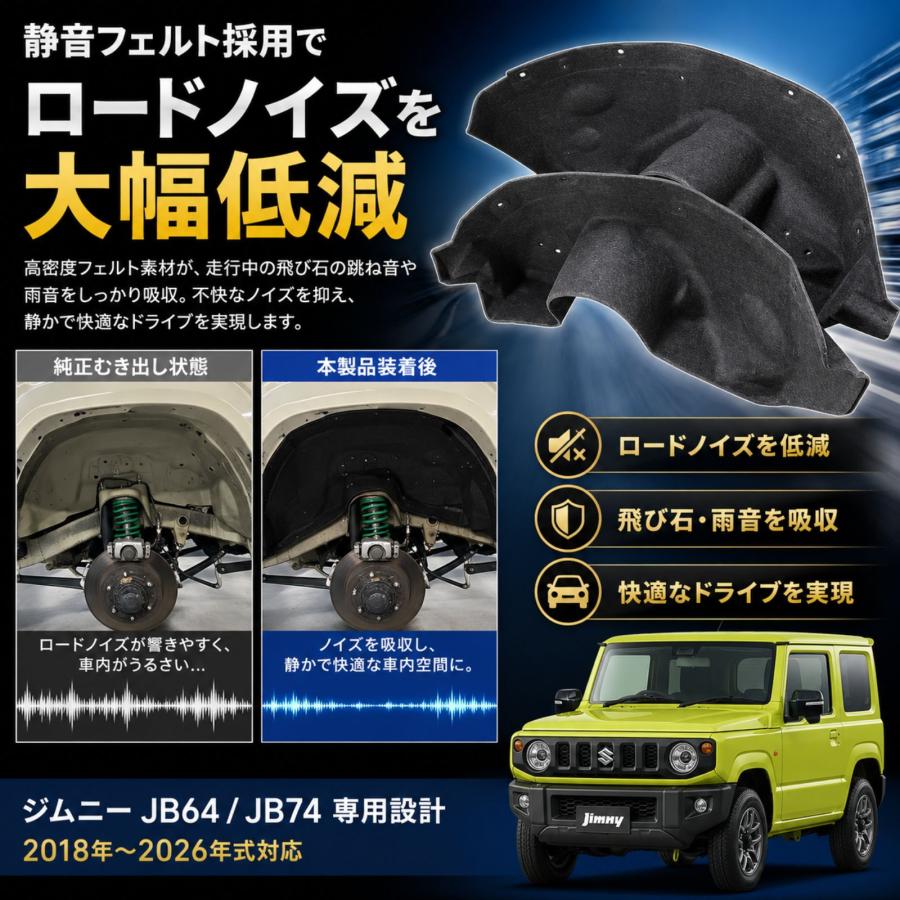ジムニー JB64 ジムニーシエラ JB74 2018-2026 フロント インナー