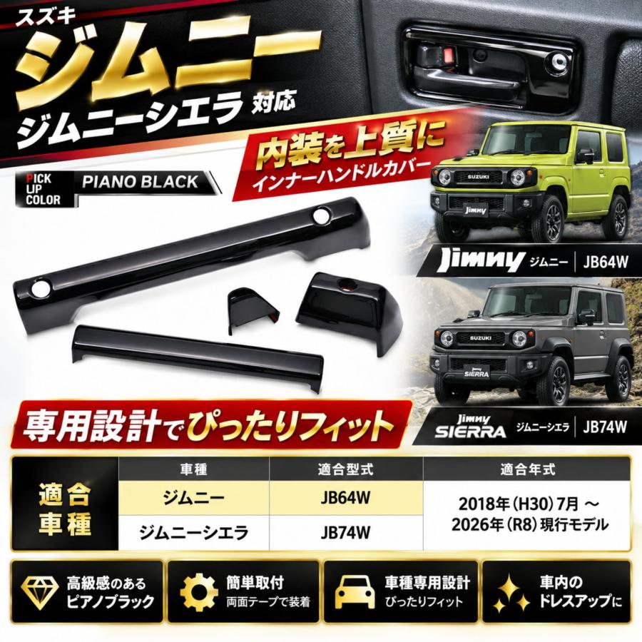 ジムニー JB64W シエラ JB74W インテリアパネル 4点セット PMMA