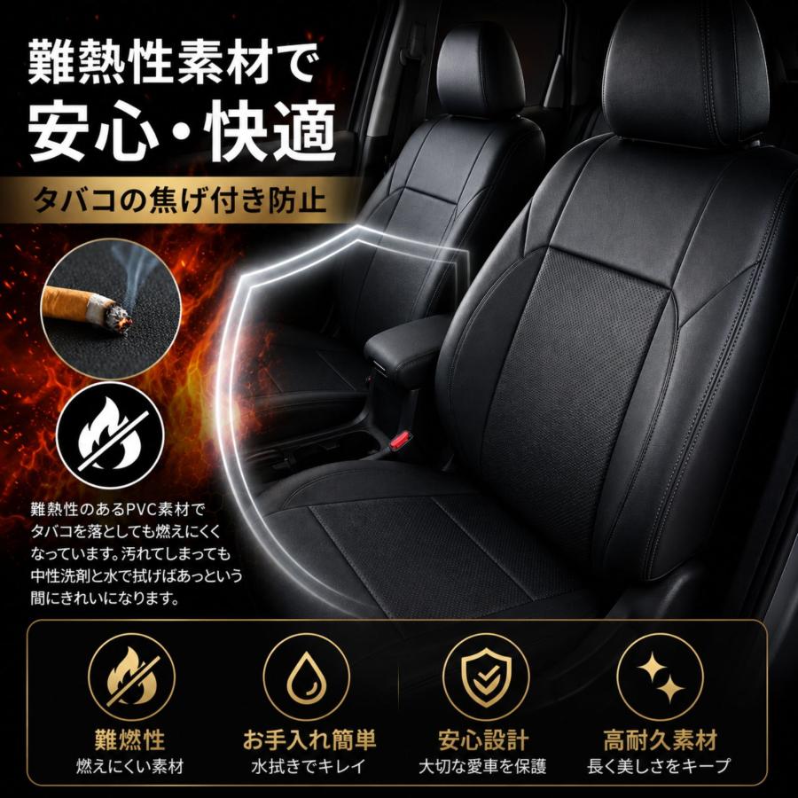 ファイブスター ギガ シートカバー 運転席 助手席 別売り 5色 レザー