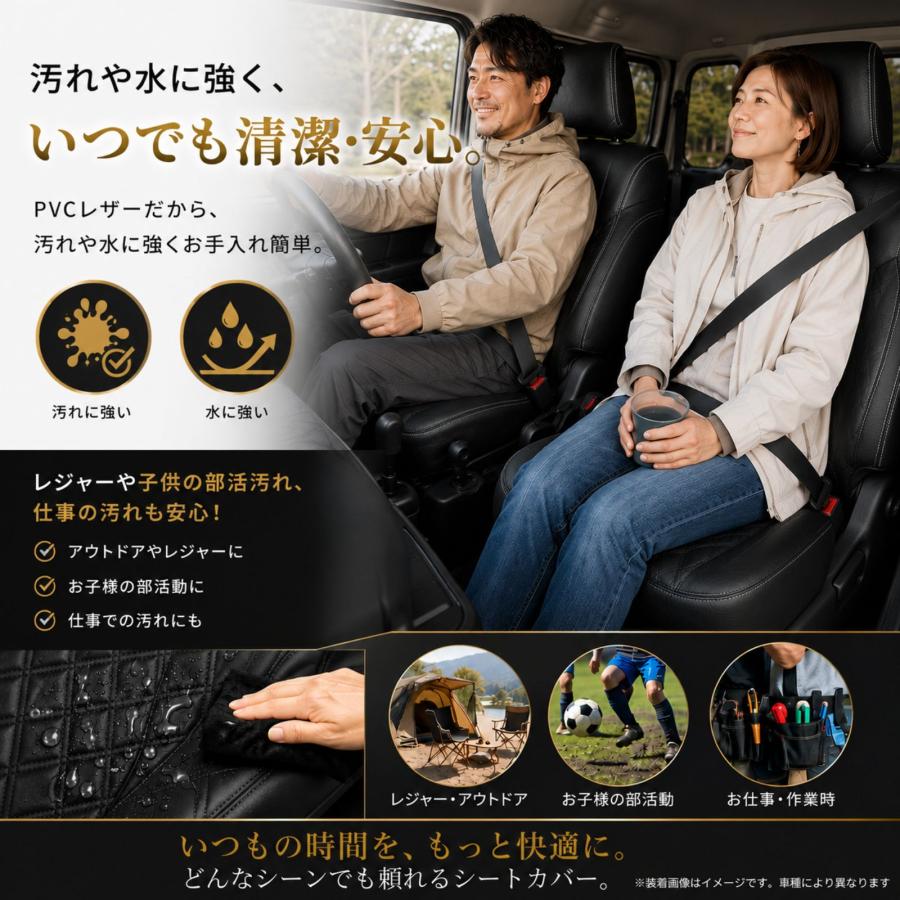 ファイブスター ギガ シートカバー 運転席 助手席 別売り 5色 レザー