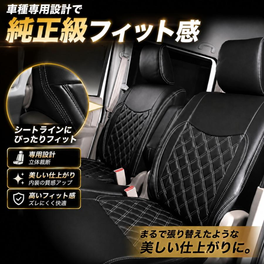 NEWスーパーグレート シートカバー パンチングレザー 5色ステッチ 三菱