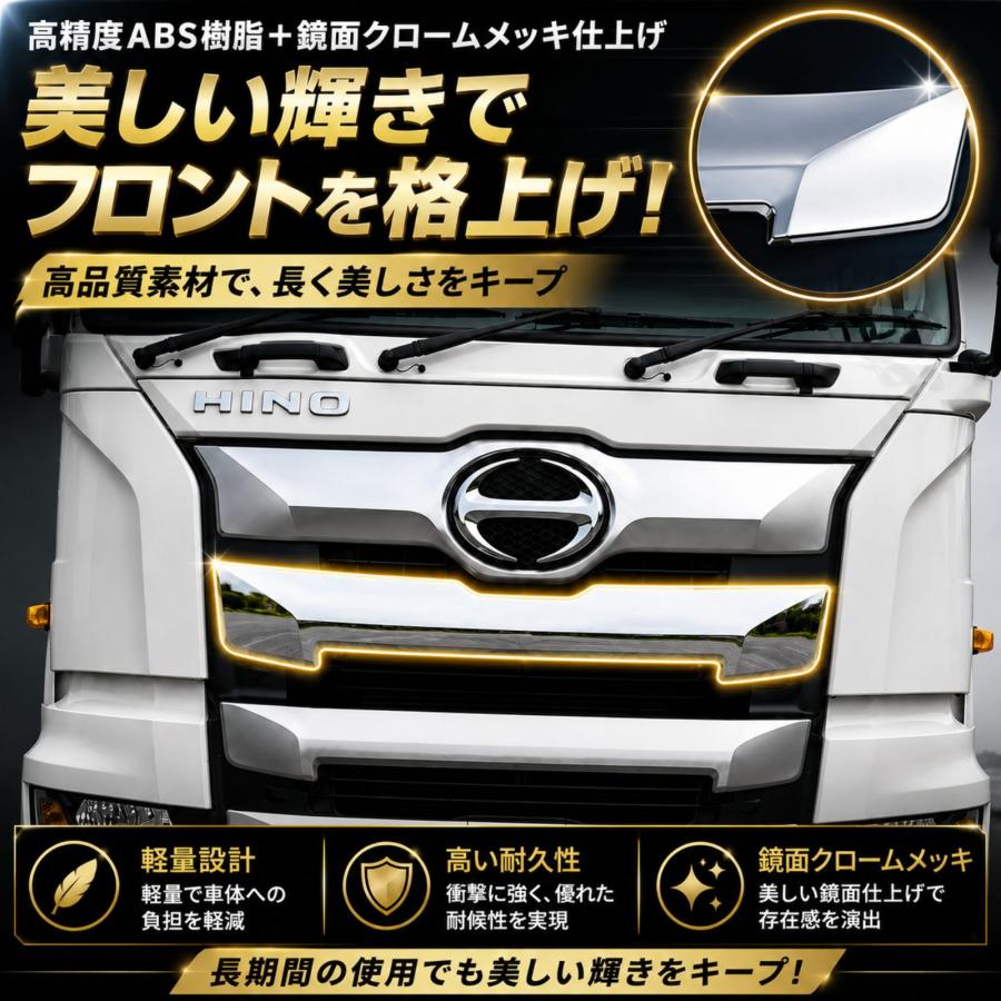 17 プロフィア メッキ フロントグリル 2段目 中段 外装パーツ 鏡面 ABS