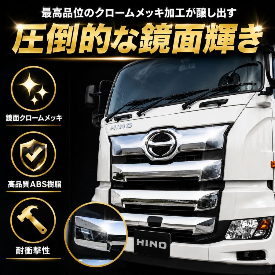 17 プロフィア メッキ フロントグリル 3段目 下段 H29.5-現行 新型