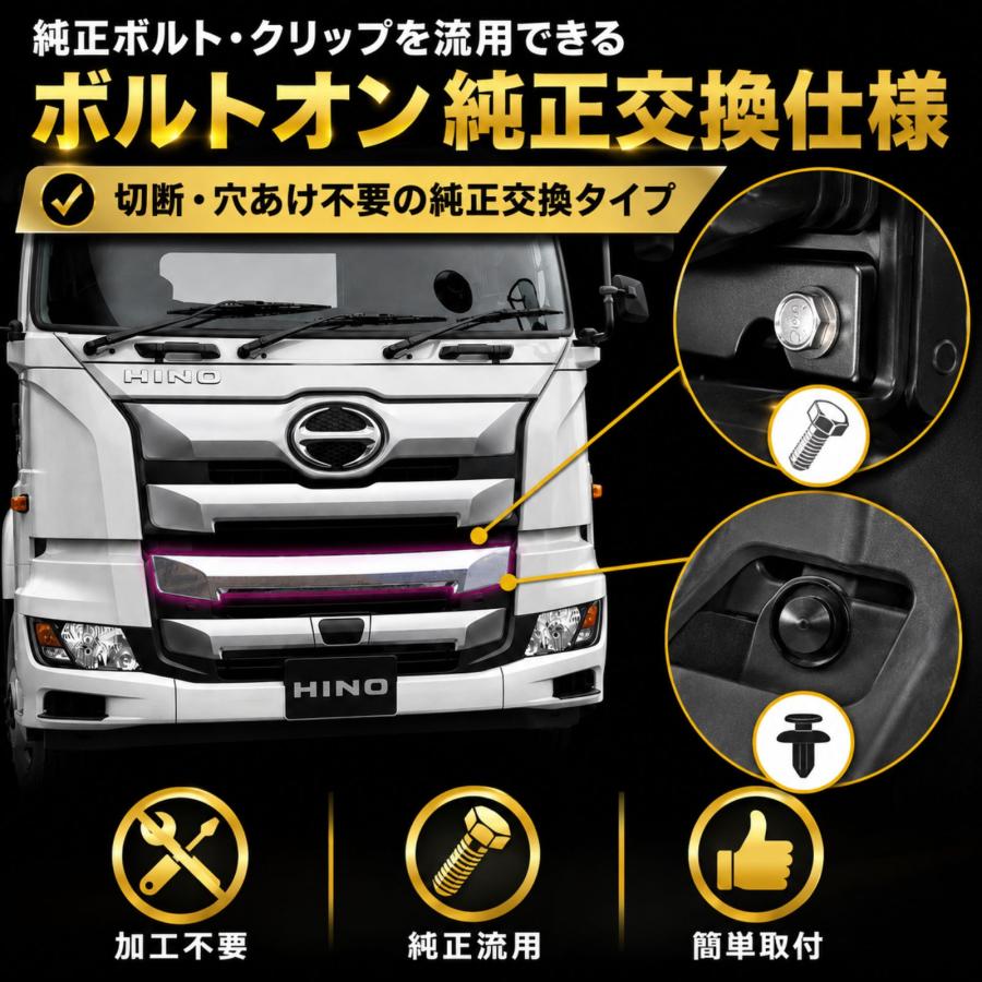 17 プロフィア メッキ フロントグリル 3段目 下段 H29.5-現行 新型