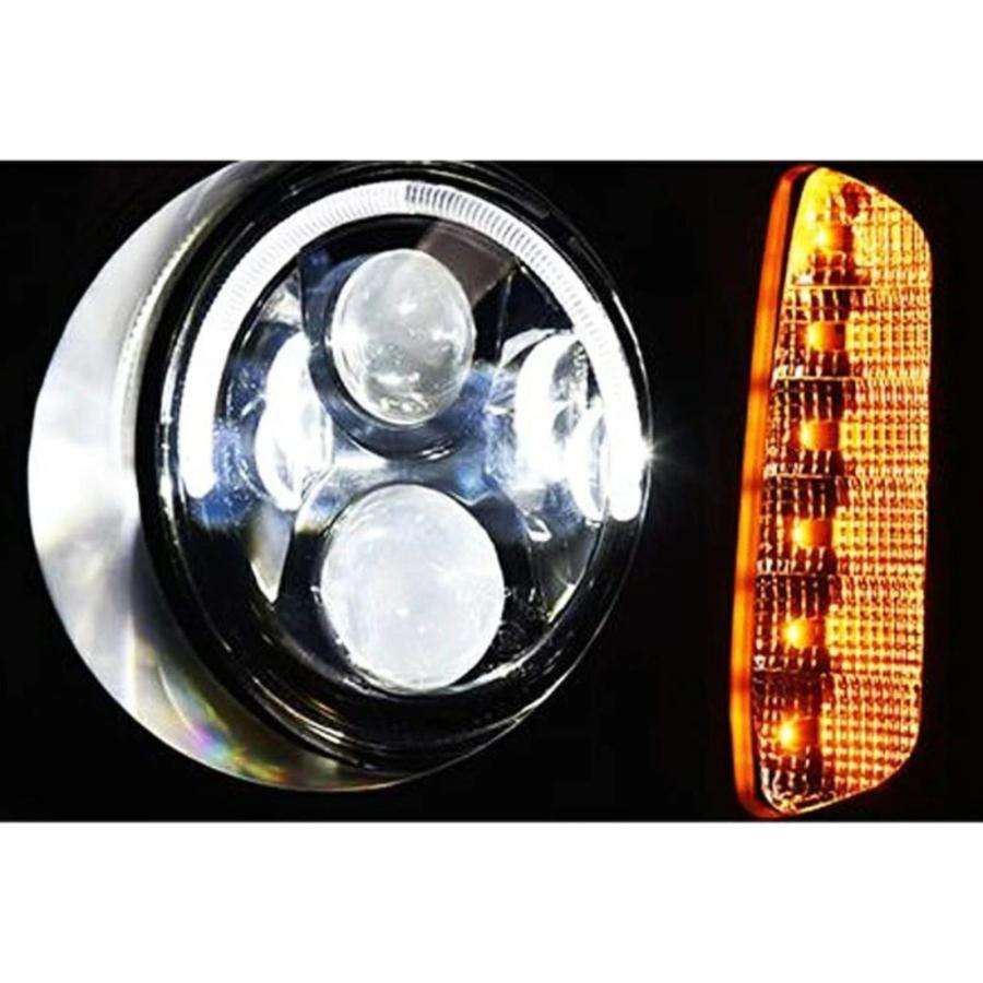 JB23 ジムニー プロジェクター ヘッドライト  LED ウィンカー  リング ジムニー JB23 ヘッドライト LED プロジェクター リング ウィンカー