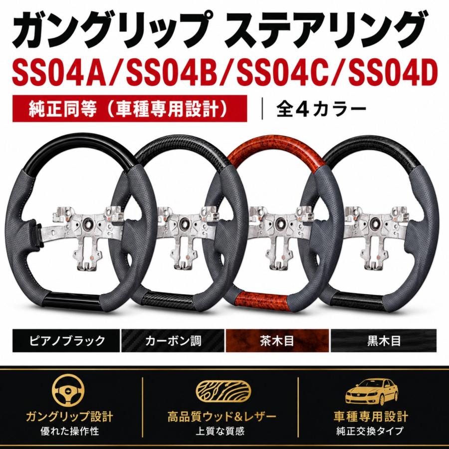 DA17V・DR17V コンビハンドル ピアノブラック、ガングリップ エブリィ DA17V キャリィ DA16T 2015年以降 ステアリング ガングリップ
