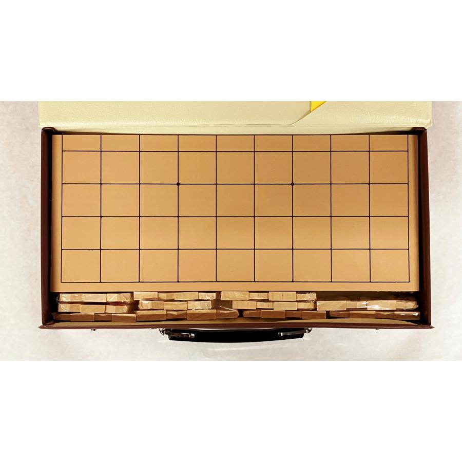 新品】（携帯ケース・入門書付）新桂4号折将棋盤と優良押し駒 のセット