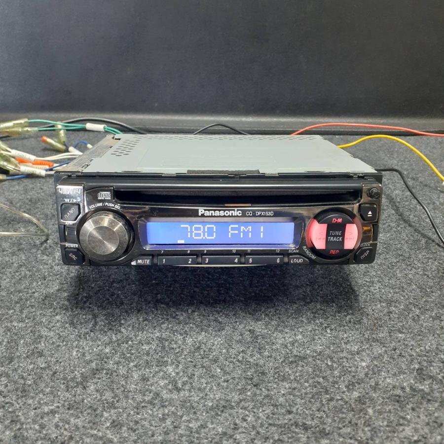 Panasonic パナソニック CQ-DPX153D CD 1DIN プレーヤー 当時物 旧車