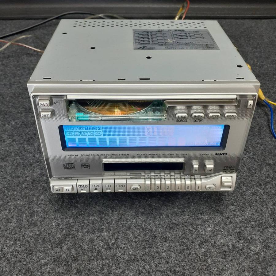 SANYO サンヨー EXCEDIO CDF-MC2 CD MD カセット 2DIN プレーヤー 当時