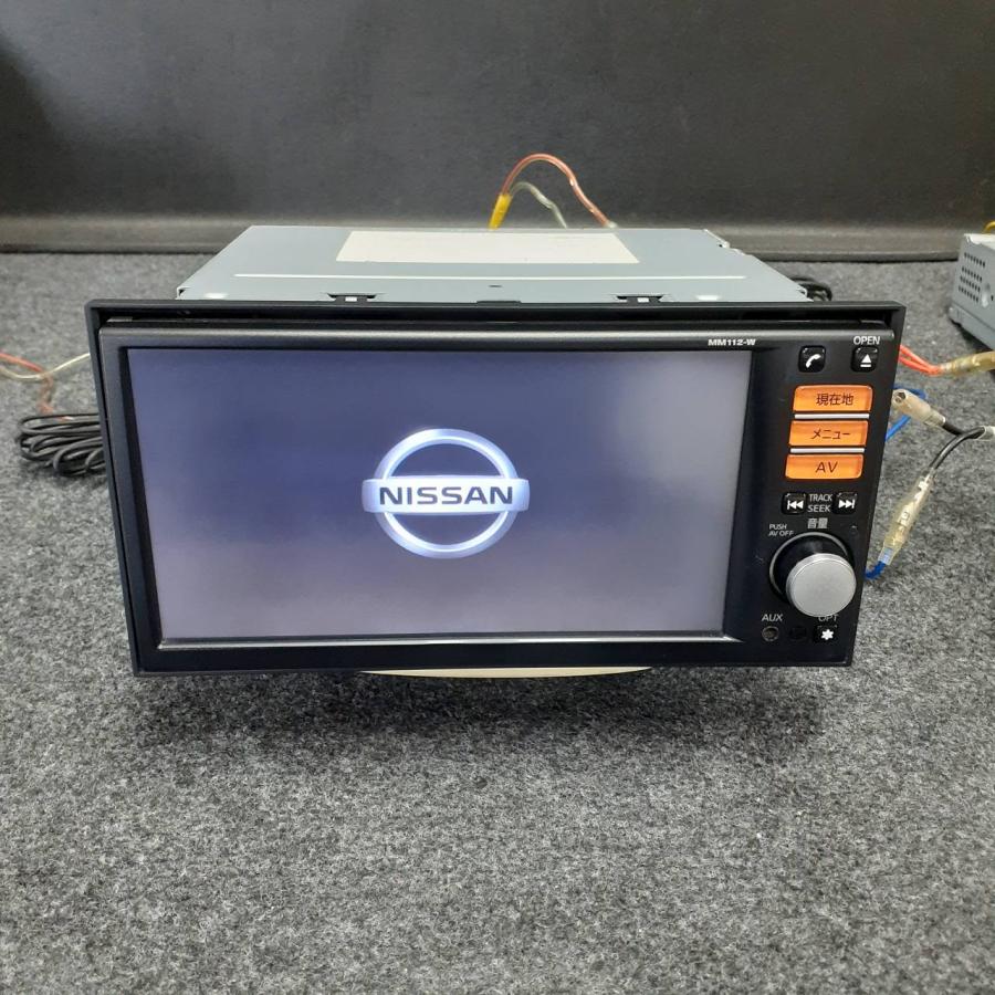 日産 純正 ナビ MM112-W TV Bluetooth CD AUX 地図データ 2015年