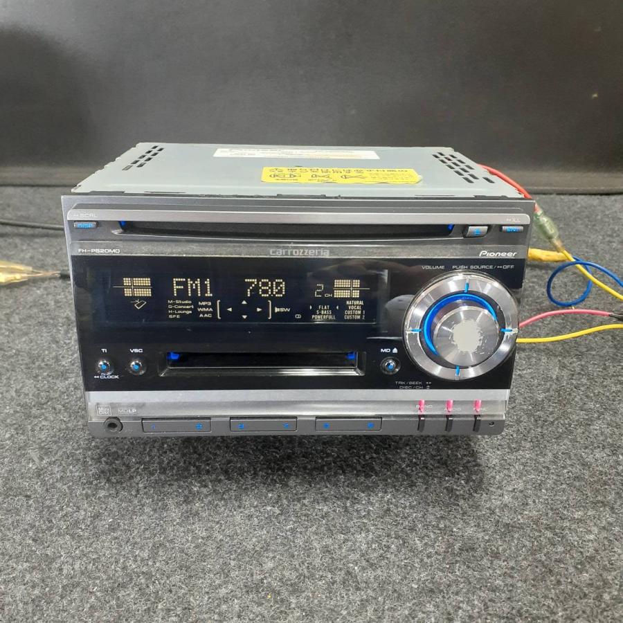 ★ 送料無料 カロッツェリア 2DIN 2台セット ジャンク カロッツェリア Carrozzeria FH-P520MD 2DIN CD・MDプレーヤー