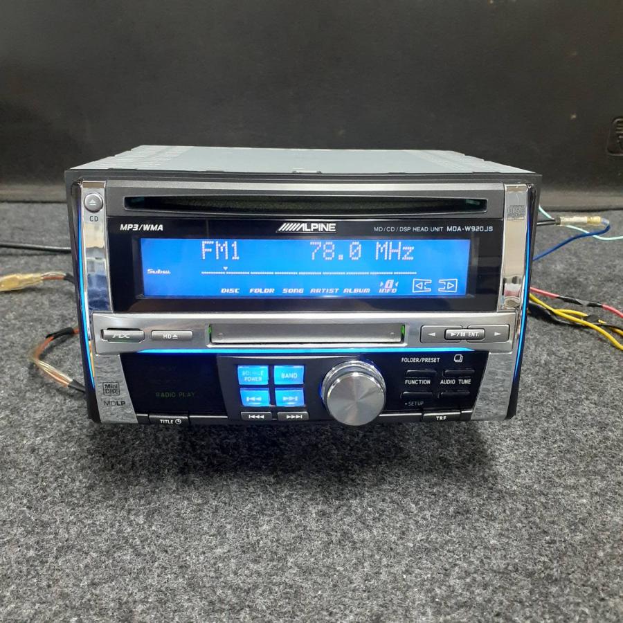 ALPINE アルパイン MDA-W920JS 2DIN CD・MDプレーヤー プレイヤー 旧車